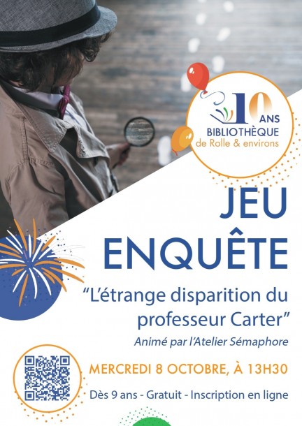 Jeu enquête - L’étrange disparition du professeur Carter - Loisirs