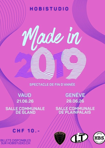 Genève - Made in 2019 - Spectacle de fin d'année 2026 - Ballo - Salle Communale de Plainpalais