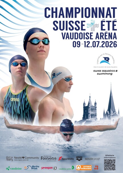 Jeudi: 400m Libre, 50m Papillon, 100m Dos, 200m Brasse, Relais 4x200m Libre - Sport - Vaudoise Arena