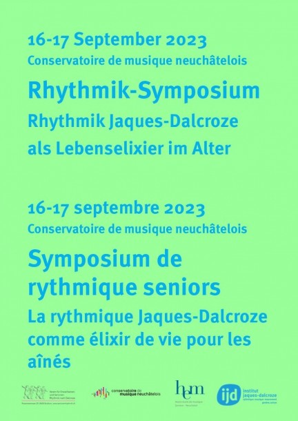 Symposium de rythmique seniors - Conférences - Conservatoire de musique neuchâtelois
