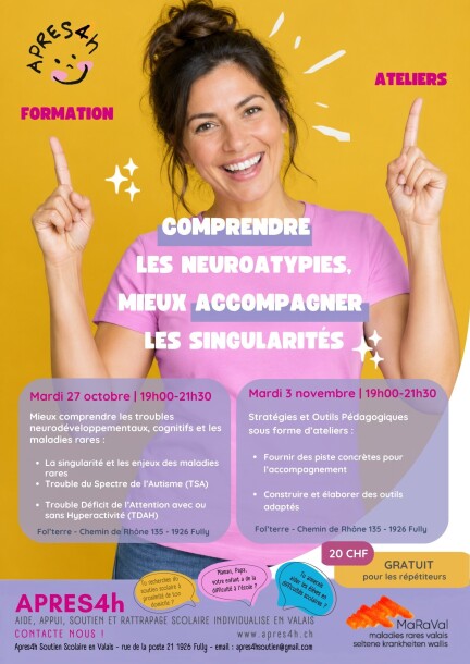 Comprendre les neuroatypies, mieux accompagner  les Singularités - Training courses - Fol’terre - Chemin de Rhône 135 - 1926 Fully