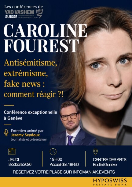 Caroline Fourest | Antisémitisme, extrémisme, fake news, comment réagir ?! - Conferences - CENTRE DES ARTS