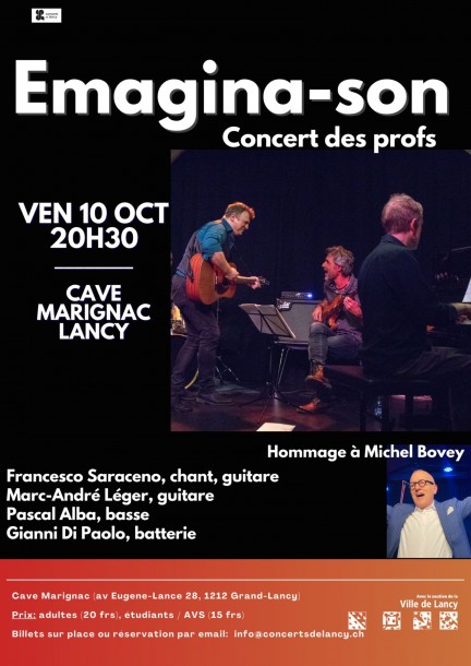 Emagina-Son Concert des profs (hommage à Michel Bovey) - Concerti