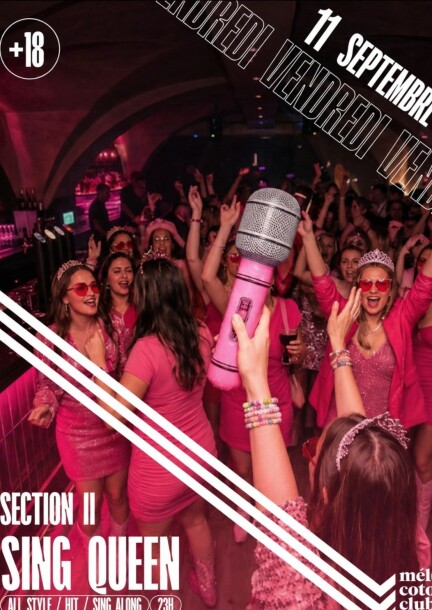 SINGQUEEN — Ven 11 septembre 23h–4h @ Melocoton, Bulle - Konzerte - Melocoton Club - Bulle