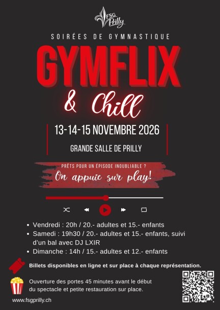 GymFlix & Chill - Culture et spectacles - Grande salle de Prilly