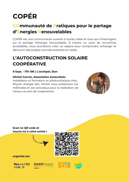 « L’autoconstruction solaire coopérative » - Conférences - L'archipel