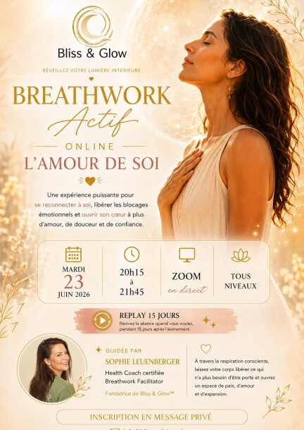 Breathwork ONLINE Trauma Informed(sur Zoom) - Talleres y pasantías - Online - Virtual