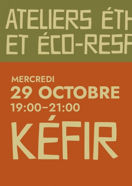 Atelier éco-responsable : kéfir - Ateliers et stages