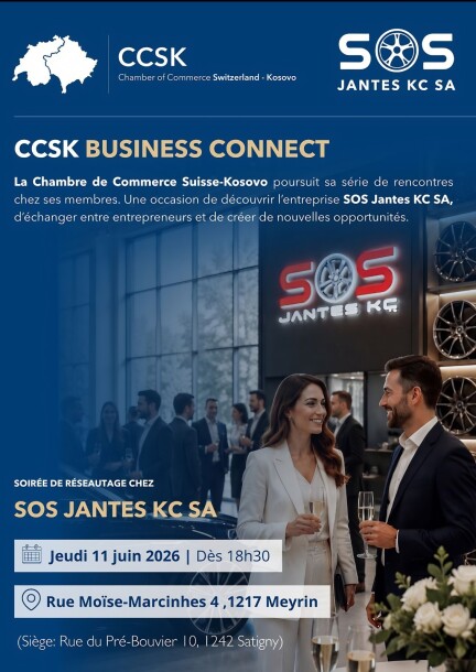 CCSK Business Connect - Soirée de réseautage chez SOS Jantes KC - Conférences - SOS Jantes KC SA
