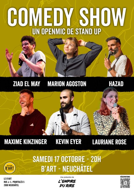 L’Empire du rire au B'Art - Humor und Komödie - Brasserie B'Art