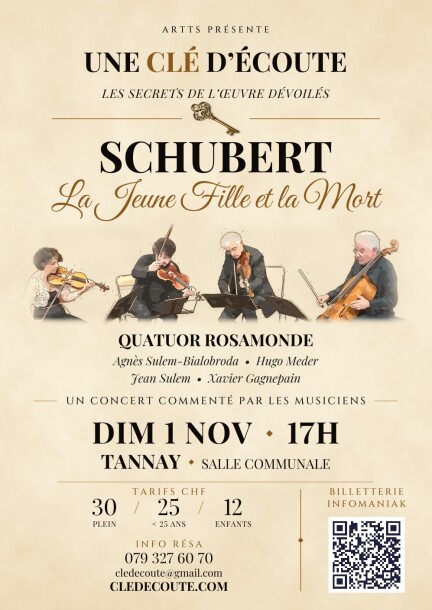 Clé d'Ecoute 1 Franz Schubert, La Jeune Fille et la Mort