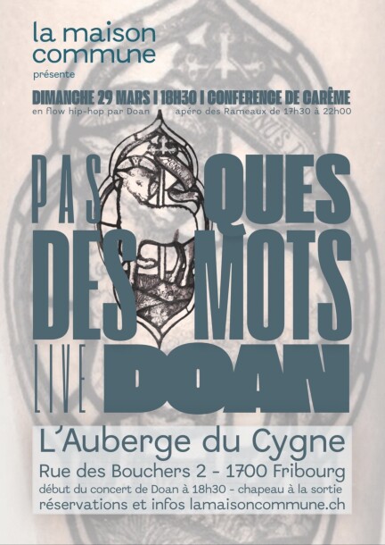 PasQues des Mots - conférence de Carême version hip-hop - Concerts - Auberge du Cygne