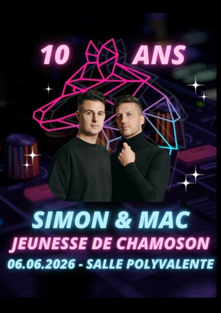 10 ans Jeunesse de Chamoson - Simon & Mac - Conciertos - Chamoson - Salle polyvalente