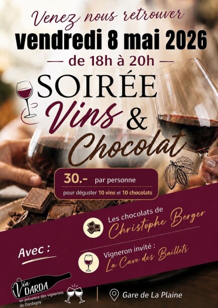 Soirée vins et chocolats - Via Darda - Familia