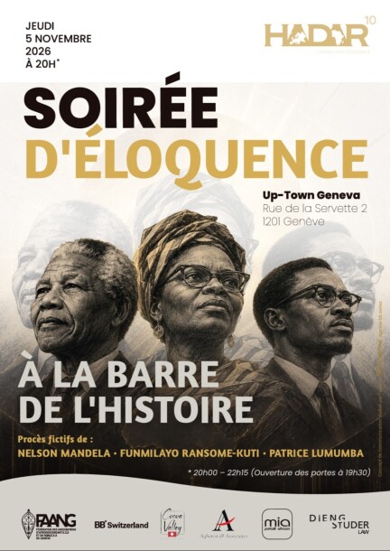 Soirée d'Eloquence : A la barre de l'Histoire - Culture et spectacles - Uptown Geneva