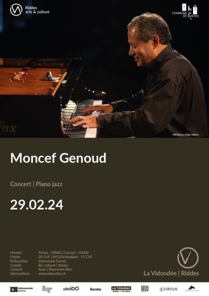 Moncef Genoud - Concerts - La Vidondée