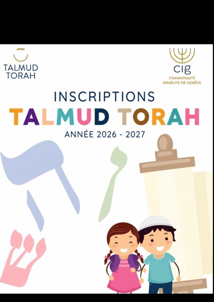 Inscription Talmud Torah 2026-2027 - Formations - CIG