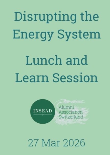 GE Lunch&Learn : Disrupting the Energy System: Understanding the Geoeconomic Consequences - Conferences - Novotel Geneva
