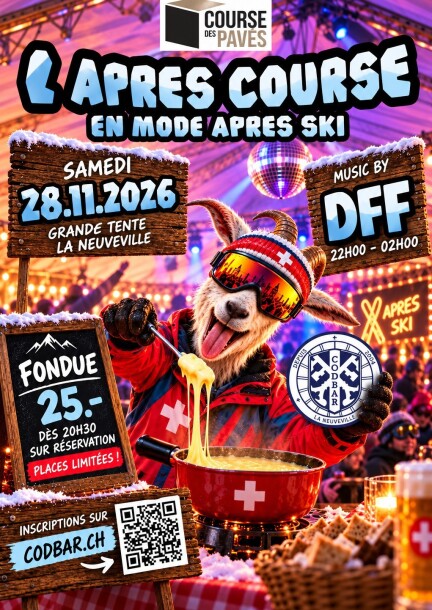 Fondue Course des Pavés 2026 - Sport - Sous la grande tente