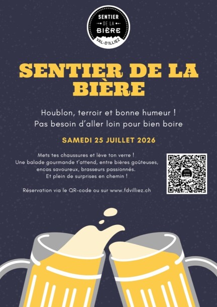 Sentier de la bière Val-d'Illiez 12ème édition - Balades et visites - Fête du Village de Val-d'Illiez