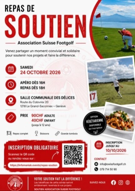 Repas de Soutien Suisse Foot Golf - Svaghi
