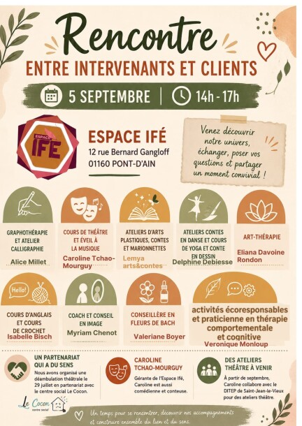 Pré-inscriptions & Rencontres des intervenants 2026-207 APM - Familie - ESPACE-IFE