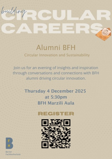 Building Circular Career — Insights from CIS Alumnis - Conferences - BFH Economics Aula