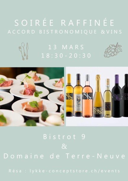 Soirée Raffinée - Accord bistronomique & vins - Loisirs - lykke café bar