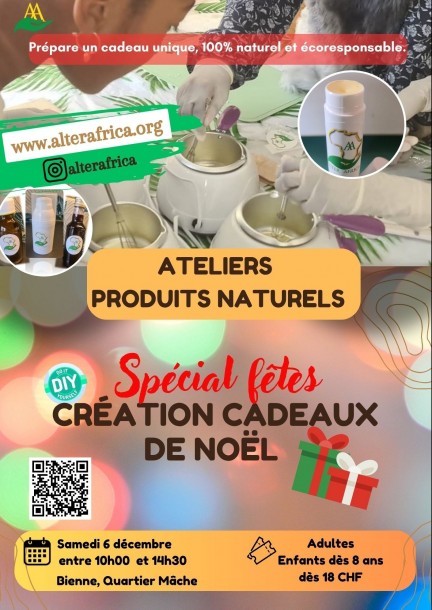 Atelier cadeaux de Noël 2025 - Ateliers et stages