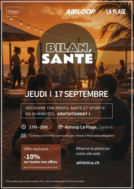 Bilan Santé Athletica × Airloop La Plage - Sport - Airloop La plage