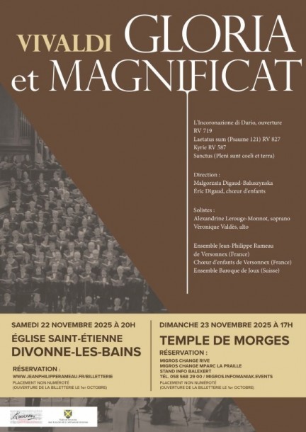 Ensemble Jean-Philippe Rameau : Gloria et Magnificat de Vivaldi - Musique classique