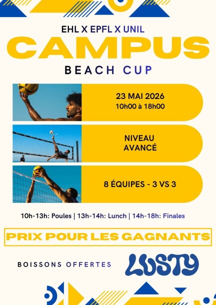 Tournoi inter-universitaire de beach-volley EHL x EPFL x UNIL - Sport