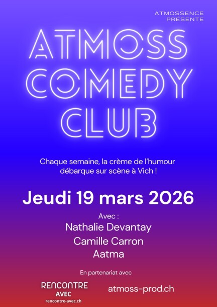 Atmoss Comedy - Jeudi 19 mars 2026 - Humour et comédie - VicArena