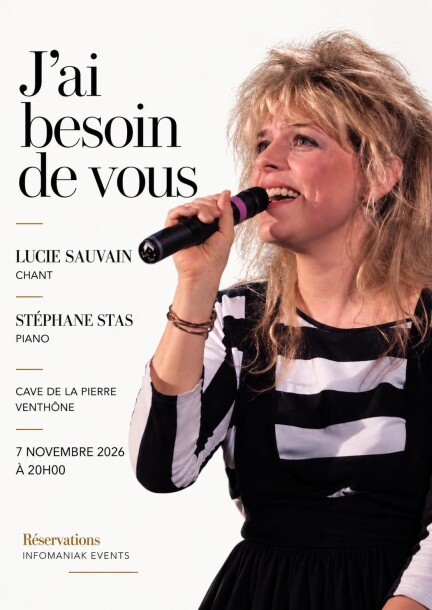 Concert "J'ai besoin de vous" - Concerts - Cave de la Pierre