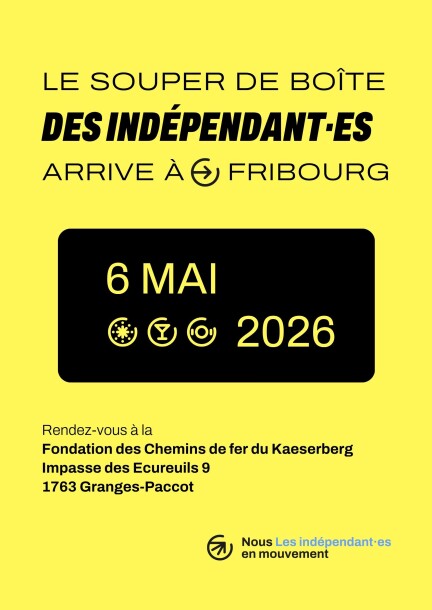 Le Souper de boîte des indépendant·es à Fribourg. - Freizeitbeschäftigungen - Fondation des Chemins de fer du Kaeserberg