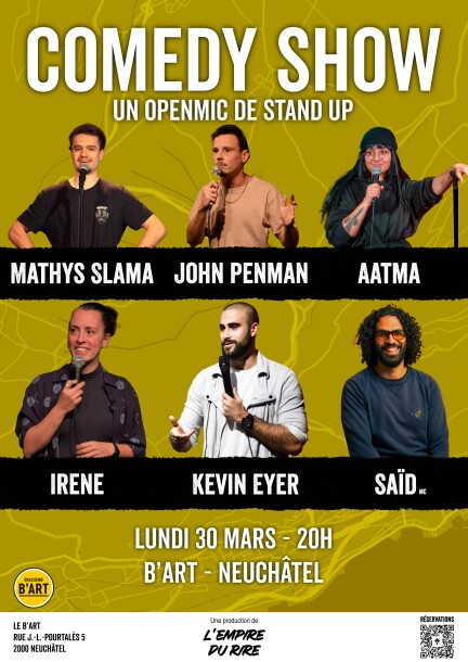 L’Empire du rire au B'Art - Humour et comédie - Brasserie B'Art