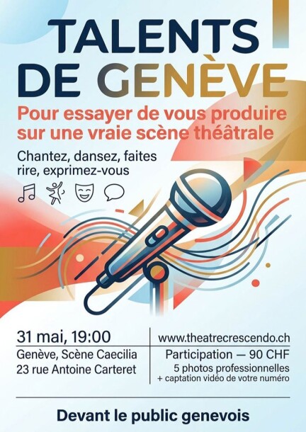 Talents de Genève - Theatre and performing arts - Scène Caecilia