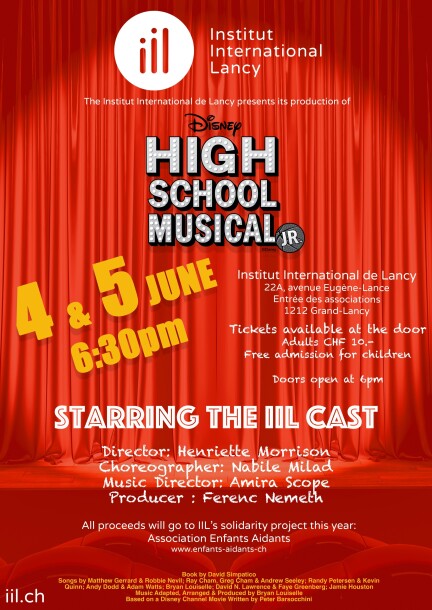 Disney's High School Musical Jr. presenté par l'Institut International de Lancy - Famille - Institut International de Lancy
