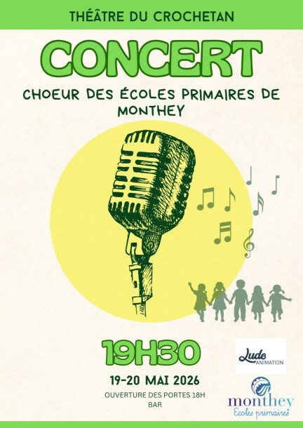 Choeur des écoles primaires - CONCERT 2026 - Concerts - Théâtre du Crochetan