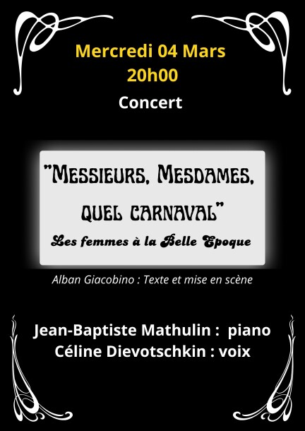 Mesdames, Messieurs, Quel Carnaval - Concerts