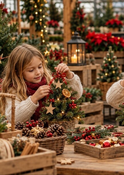 Atelier enfants décoration d'un mini-sapin - Workshops and courses - Garden Centre Schilliger