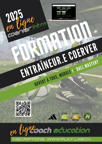 Webinaire Coerver Intro module 1 - Ball Mastery - Schulungen