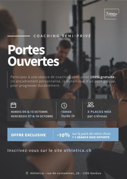 Portes Ouvertes Athletica X Coaching Semi-privé - Deporte - Athletica