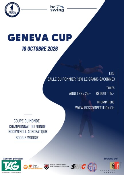 Geneva Cup 2026 - Rock'n'roll acrobatique & Boogie Woogie - Sport - Salle du Pommier
