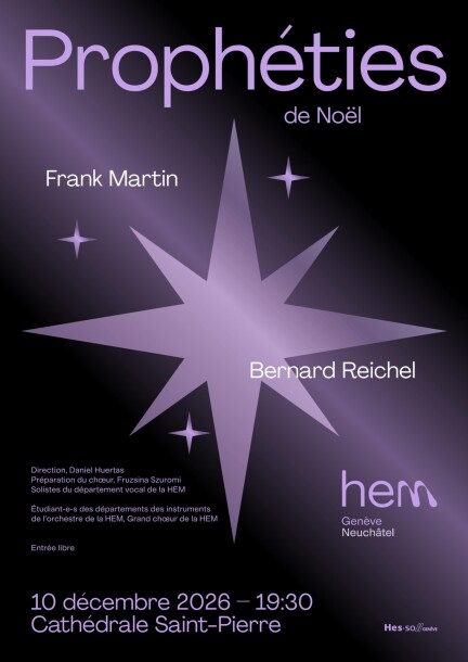 Haute école de musique de Genève - Prophéties de Noël - Musique classique - Cathédrale Saint-Pierre