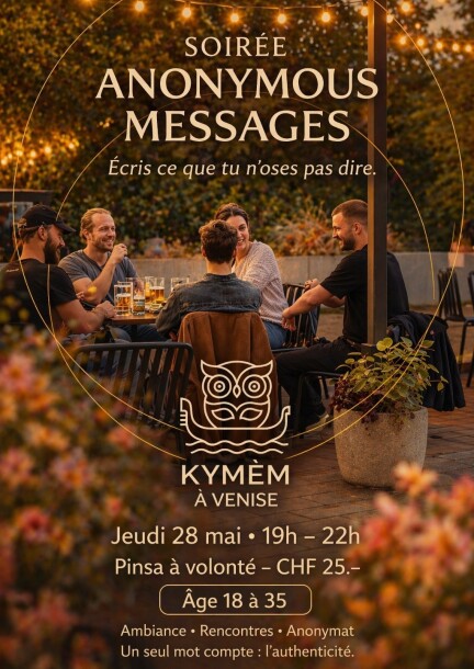 Soirée Anonymous messages - Loisirs - KymèM à Venise