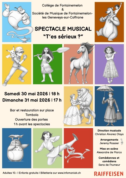 "T'es sérieux ?" - Spectacle musical de la SMFG et du Collège de Fontainemelon - Culture and shows - Salle de spectacles de Fontainemelon