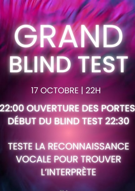 BIG BLIND TEST - Concerti