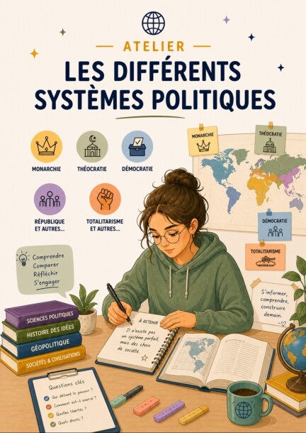 Atelier pédagogique - Les différents systèmes politiques - Workshops and courses - La Julienne - Salle l'Atelier (2ème étage)