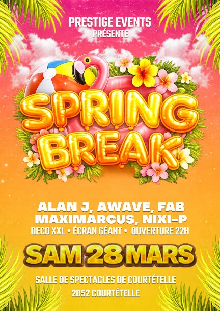 Spring Break Beach Party #5 @Salle de spectacles Courtételle - Ballo - Salle de spectacles Courtételle